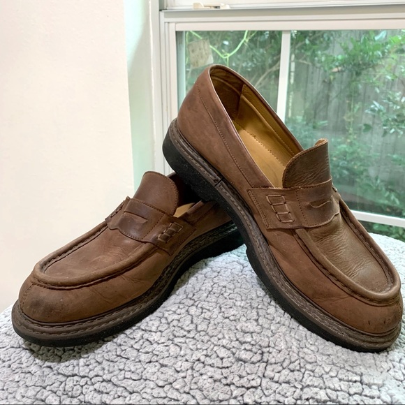 J CREW BROWN ITALIAN LEATHER LOAFERS SIZE MEN’S 10.5 main image 7